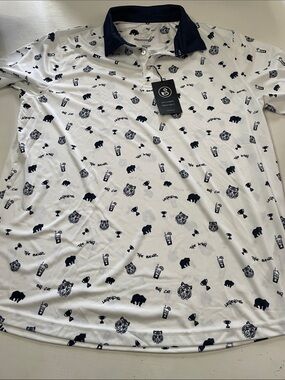 NWT Swannies big cat golf polo